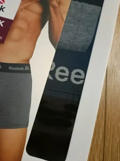 2 pak majtek bokserek szare czarne Reebok r.xl szeroka guma napisy