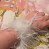 2 stk Rosa Lundberg fjerbånd