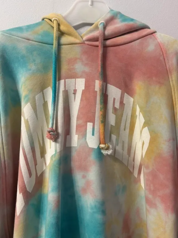 🌈 Tommy Jeans bluza tie dye oversize – rozmiar L