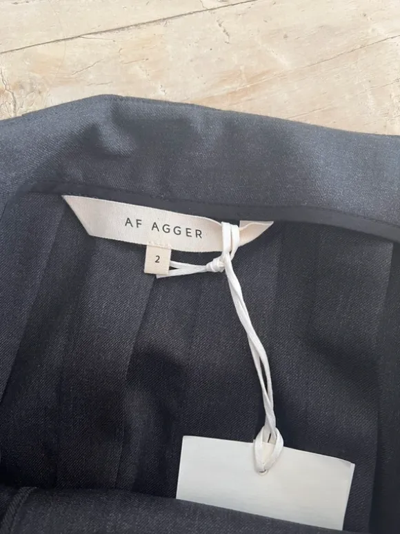 Af Agger fine wool pleated skirt