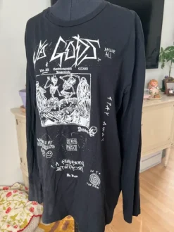 Alternative disturbia long sleeve black shirt