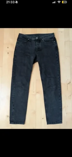 Asket black jeans regular 30