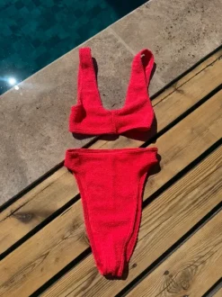 ASOS højtaljet bikini i crepestof