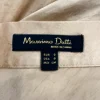 Asymmetrisk guld satin maxi nederdel fra Massimo Dutti