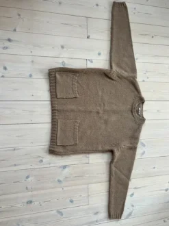 Auralee wool felt yarn knit po sweater