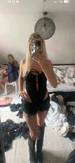 Badedragt sort fest