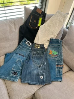 Baggy jortsy vintage shorty denim southpole jnco style 00s y2k swag skate rere masss dc