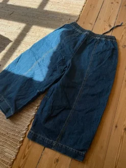 Barrel denim pants