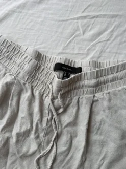 Beige hør bukser