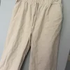 Beige linnebyxor wide leg / Beżowe lniane spodnie wide leg relaxed fit