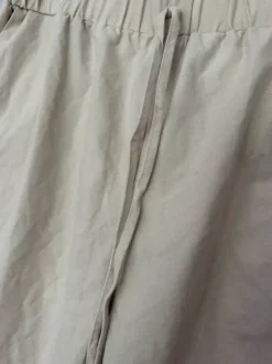 Beige linnebyxor wide leg / Beżowe lniane spodnie wide leg relaxed fit