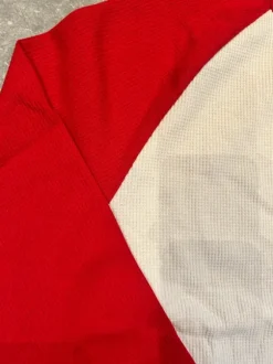 Beige og rød waffle knit Longsleeve