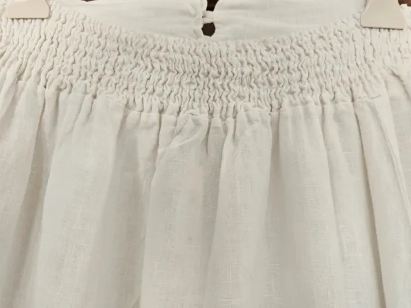 Biała, artystyczna , lniana spódnica maxi. Skirt linen. Maxi. Long.