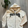 Biege zip hoodie