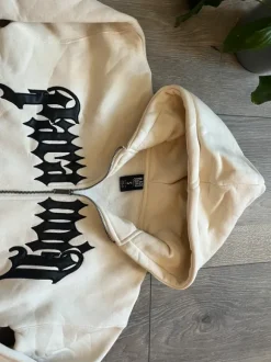 Biege zip hoodie