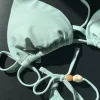 Bikini med knytdetaljer & pärlor