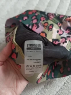 Biustonosz sportowy top Stronger, r. S/XS, nowy, wzór panterka