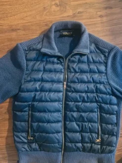 Blå cardigan jacka