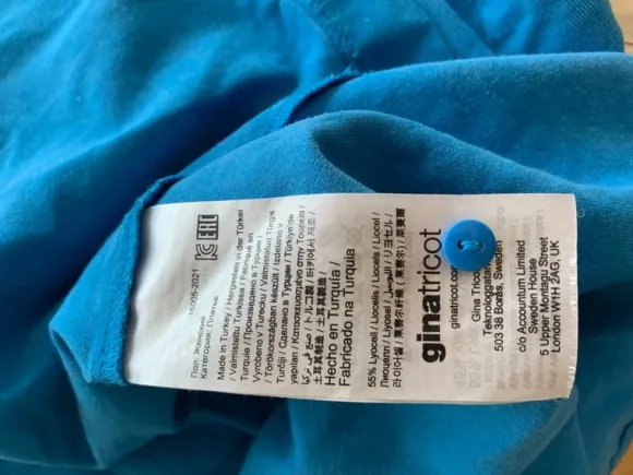 Blå skjortklänning Gina Tricot