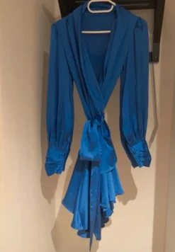 Blue Wrap Mini Dress – Revolve – Size M