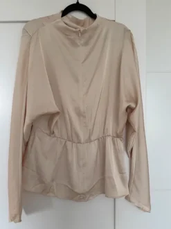Blus satin beige H&M