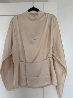 Blus satin beige H&M
