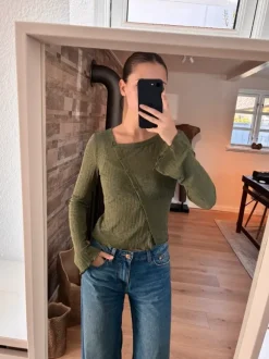 bluse i khaki
