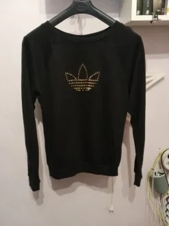 Bluzka Adidas damska koszulka z długim rękawem czarna rozmiar L