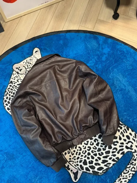 Brown Leather Jacket BDG