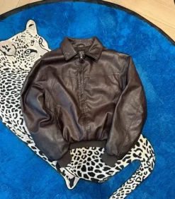 Brown Leather Jacket BDG