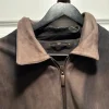 Brown vintage leather jacket - size 58