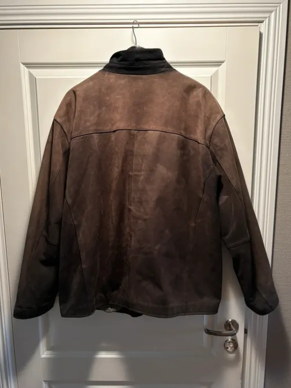 Brown vintage leather jacket - size 58