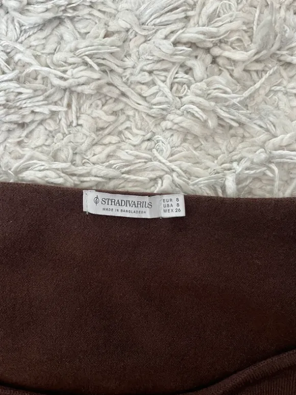 Brun boatneck tröja