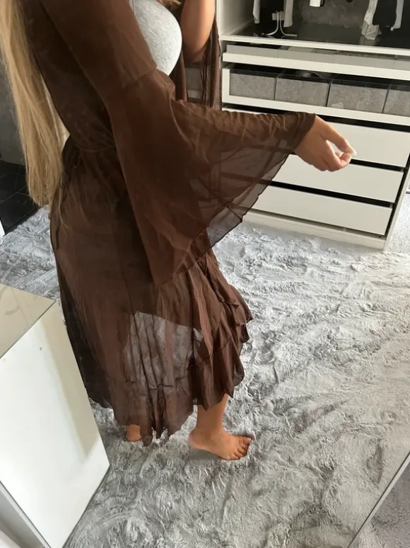 Brun cardigan