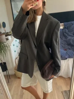 Brun/grå blazer