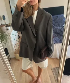 Brun/grå blazer