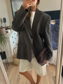 Brun/grå blazer