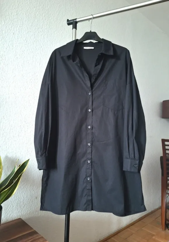 Cabana Living czarna Koszula Oversize, Tunika M/L/XL