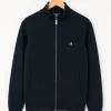 Calvin Klein ziptröja / sweatshirt – mörkblå