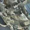 Camouflage taske i ruskind