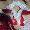 Cheshire New Year Azur Lane Cheongsam Cosplay Strój