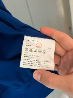Comme des Garçons PLAY blå huvtröja, storlek M