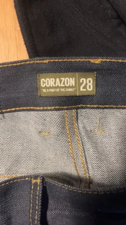 Corazon raw denim jeans