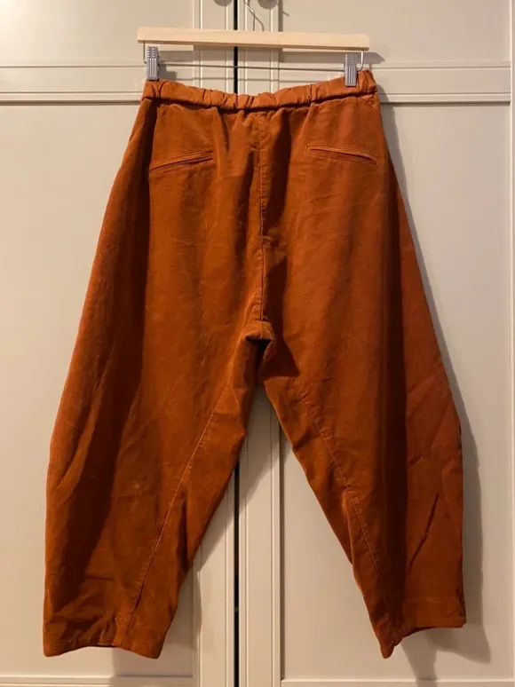 Corduroy pants boho cottagecore high waist