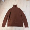 COS brown Wool Yak Turtleneck Jumper size L