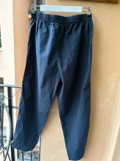 COS Navy Cotton Trousers – Size S