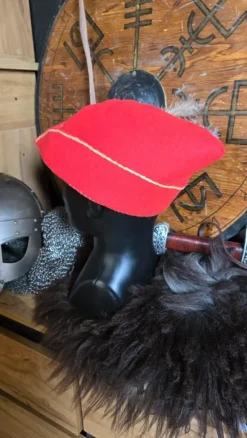 Czapka średniowieczna - larp, cosplay. Ręcznie szyta