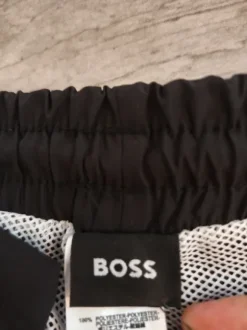 Czarne męskie kąpielówki Boss