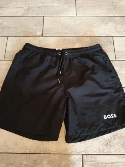 Czarne męskie kąpielówki Boss