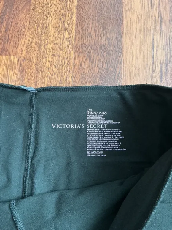 Czarne szorty krótkie spodenki z wywijanym pasem Victoria’s secret angel vintage foldover L/XL